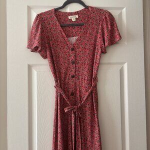 Monteau Floral Midi Dress